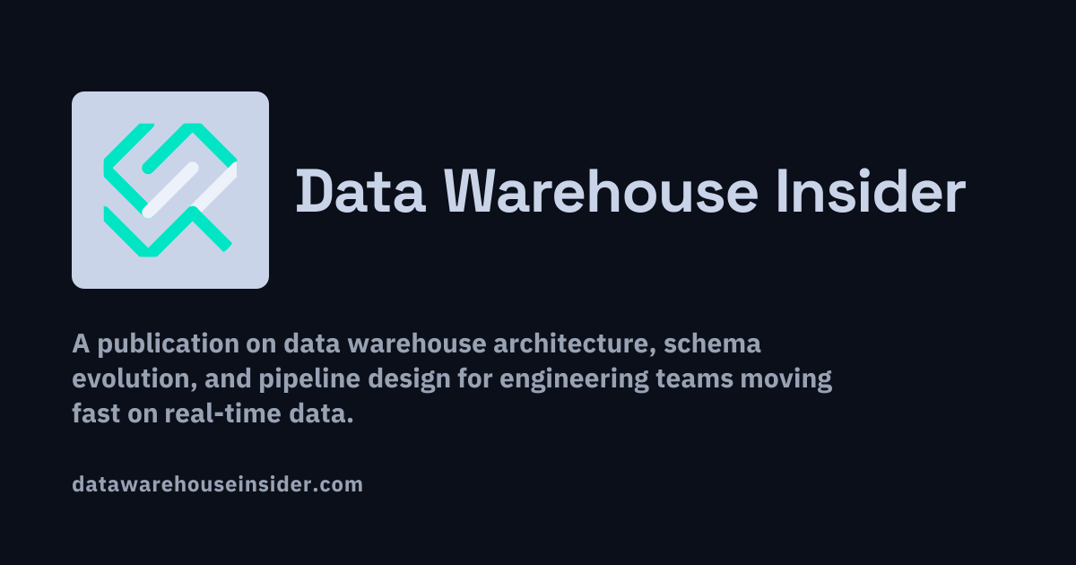 Data Warehouse Insider
